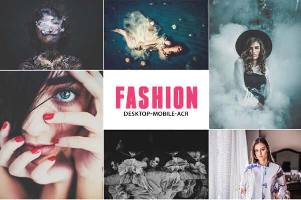 دانلود 190 پریست لایت روم دسکتاپ تم فشن Pro Fashion Collection Lightroom Preset