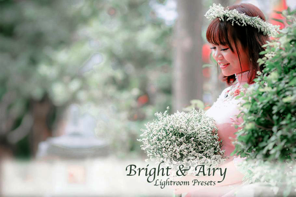 دانلود 40 پریست لایت روم تم عروس و نوزاد Bright And Airy Presets for Lightroom