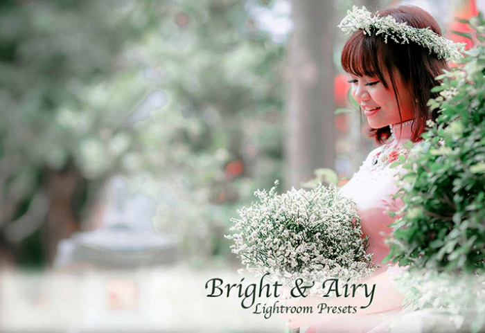 دانلود 40 پریست لایت روم تم عروس و نوزاد Bright And Airy Presets for Lightroom