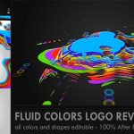 پروژه افترافکت لوگو با موزیک افکت پاشش رنگ Fluid Colors Logo Reveal