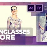 پروژه پریمیر با موزیک تبلیغات فروش ویژه سال فروشگاه Sunglasses Store Showreel