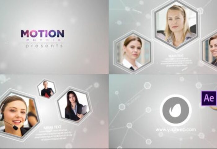 پروژه پریمیر با موزیک تبلیغات معرفی شرکت Corporate Network Premiere PRO