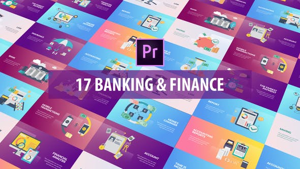 پروژه پریمیر با موزیک رزولوشن 4K و 8K تبلیغات بانک Banking and Finance Flat Animation MOGRT پروژه پریمیر با موزیک رزولوشن 4K و 8K تبلیغات بانک Banking and Finance Flat Animation MOGRT