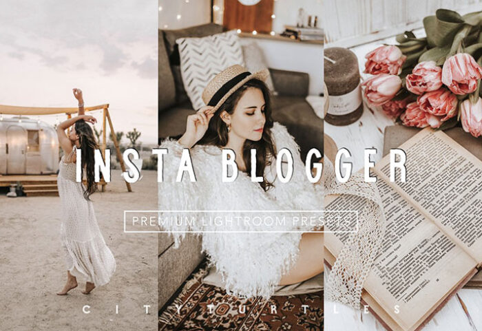 پریست لایت روم دسکتاپ و موبایل تم اینستاگرام و بلاگر Aesthetic INSTA BLOGGER LR Presets