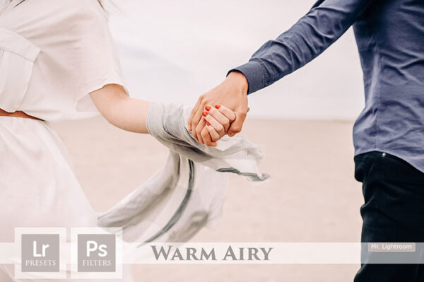 پریست لایت روم دسکتاپ و موبایل تم رنگ گرم Warm Airy Lightroom Presets