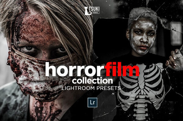 پریست لایت روم دسکتاپ و موبایل سینمایی تم فیلم ترسناک HORROR FILM Lightroom Presets