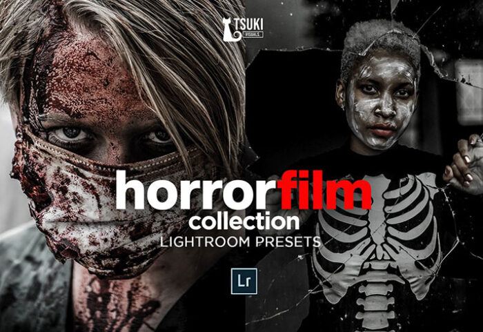 پریست لایت روم دسکتاپ و موبایل سینمایی تم فیلم ترسناک HORROR FILM Lightroom Presets