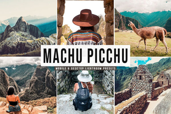 پریست لایت روم و Camera Raw و اکشن تم سفر Machu Picchu Mobile And Desktop Lightroom Presets