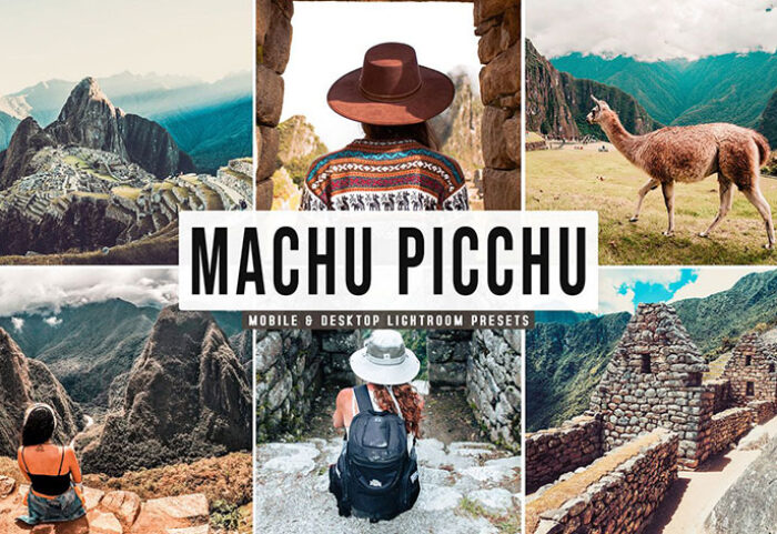 پریست لایت روم و Camera Raw و اکشن تم سفر Machu Picchu Mobile And Desktop Lightroom Presets