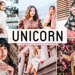 پریست لایت روم و Camera Raw و اکشن تم صورتی روشن Unicorn Mobile And Desktop Lightroom Presets