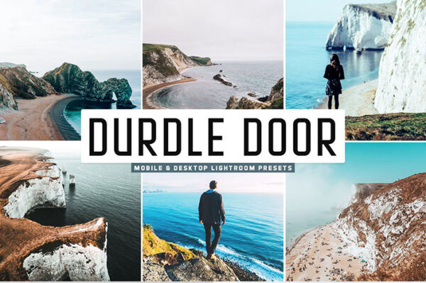پریست لایت روم و پریست کمرا راو تم رنگ سرد Durdle Door Lightroom Presets Pack
