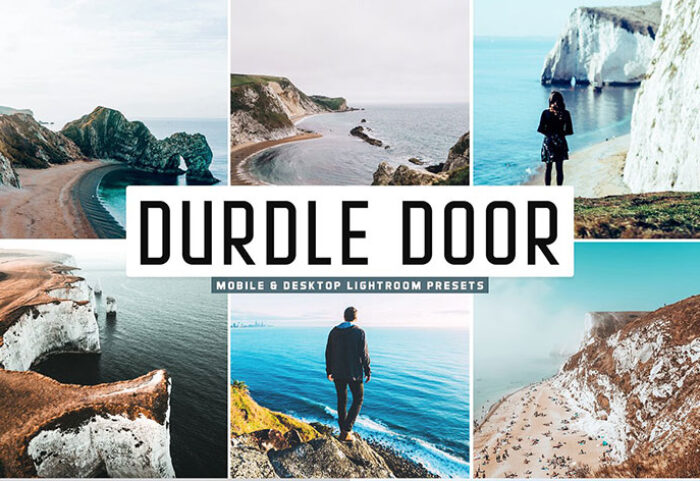 پریست لایت روم و پریست کمرا راو تم رنگ سرد Durdle Door Lightroom Presets Pack