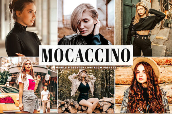 پریست لایت روم و پریست کمرا راو تم رنگ سینمایی Mocaccino Lightroom Presets Pack