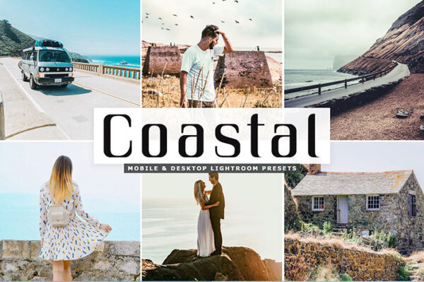 پریست لایت روم و پریست کمرا راو تم ساحلی Coastal Pro Lightroom Presets