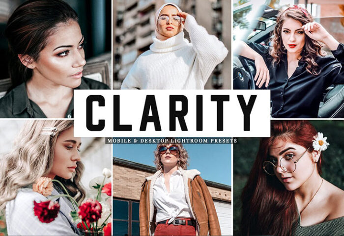 پریست لایت روم و پریست کمرا راو تم شفافیت Clarity Lightroom Presets Pack
