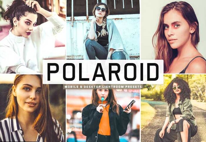 پریست لایت روم و پریست کمرا راو تم پلاروید Polaroid Lightroom Presets Pack