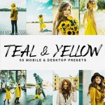 50 پریست لایت روم و لات رنگی LUTs زرد و خاکستری Teal And Yellow Lightroom Presets