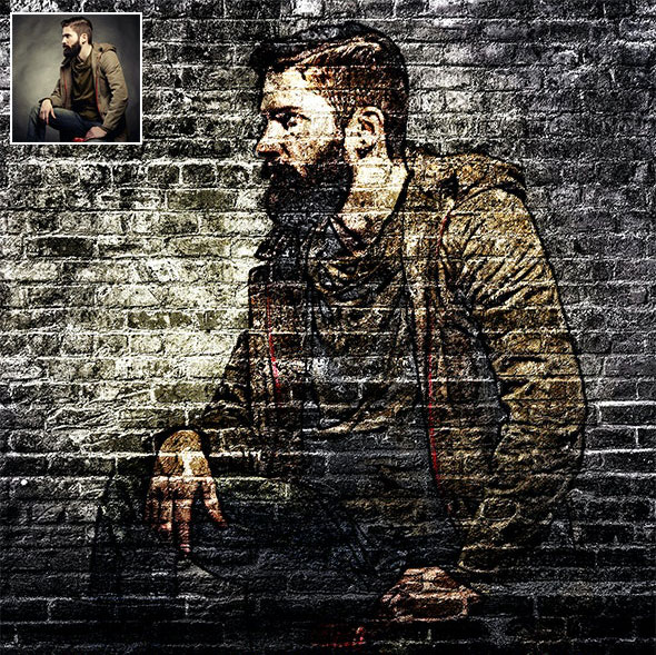 اکشن فتوشاپ تبدیل تصاویر به نقاشی روی دیوار Wall Decor Photoshop Action اکشن فتوشاپ تبدیل تصاویر به نقاشی روی دیوار Wall Decor Photoshop Action