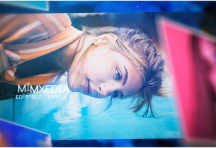 پروژه افترافکت با موزیک اسلایدشو افکت عکس معلق Zero Gravity Slideshow
