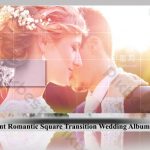 پروژه افترافکت عروسی اسلایدشو Elegant Romantic Square Transition Wedding Album Display