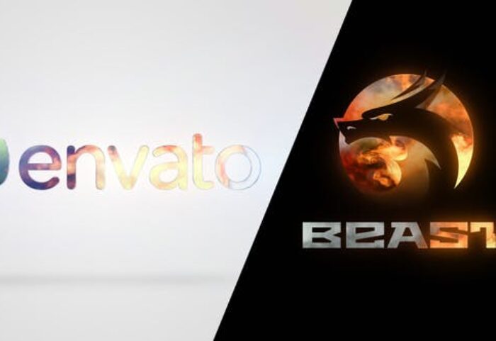 پروژه افترافکت لوگو رزولوشن 4K با موزیک افکت آتشین Clean Fire Logo