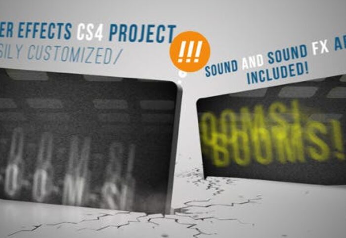پروژه افترافکت معرفی شرکت با موزیک Booms After Effects Template