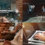 پروژه پریمیر با موزیک اسلایدشو تایم لاین Modern Timeline Slideshow MOGRT
