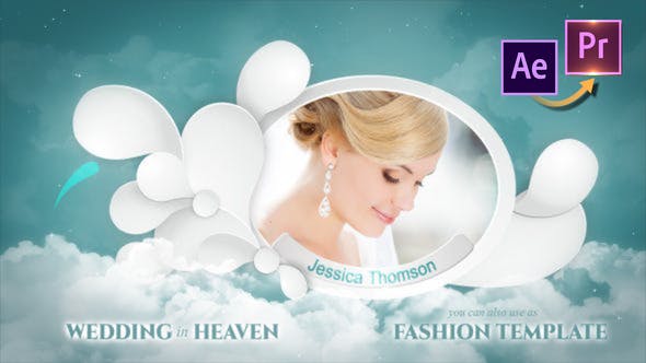 پروژه پریمیر با موزیک اسلایدشو عروس رویایی Wedding in Heaven Premiere PRO پروژه پریمیر با موزیک اسلایدشو عروس رویایی Wedding in Heaven Premiere PRO