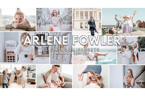پریست لایت روم دسکتاپ و موبایل تم رنگی Arlene Fowler Lightroom Presets