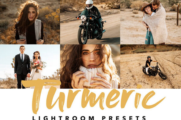 پریست لایت روم دسکتاپ و موبایل تم رنگی زرد Turmeric Lightroom Preset