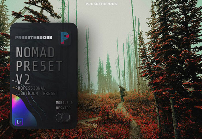 پریست لایت روم دسکتاپ و موبایل تم طبیعت رنگی Nomad Lightroom Preset v2