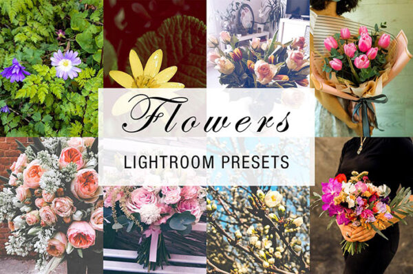 پریست لایت روم دسکتاپ و موبایل تم گل flowers lightroom presets
