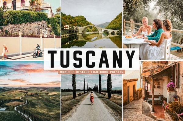 پریست لایت روم و Camera Raw و اکشن تم توسکانی ایتالیا Tuscany Mobile And Desktop Lightroom Presets