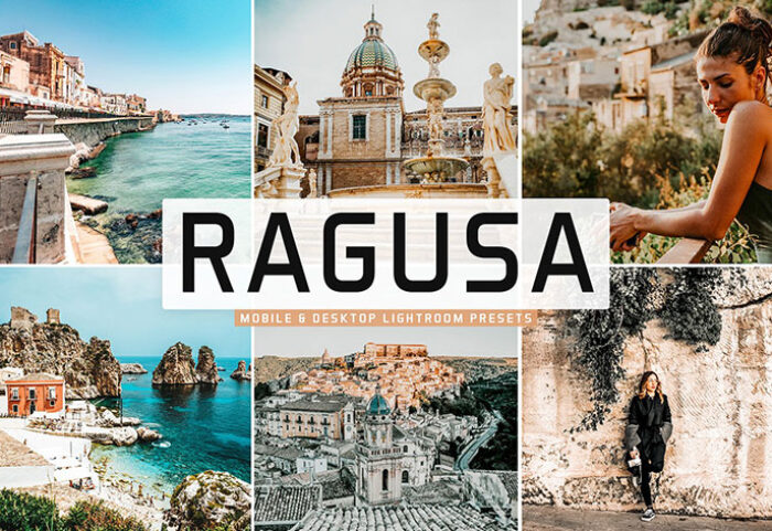 پریست لایت روم و Camera Raw و اکشن تم راگوسا Ragusa Mobile And Desktop Lightroom Presets