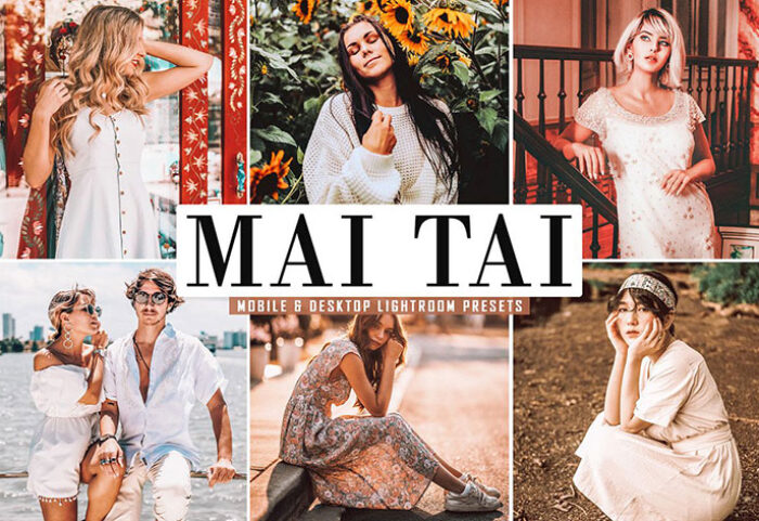 پریست لایت روم و Camera Raw و اکشن تم رنگ میوه Mai Tai Mobile And Desktop Lightroom Presets