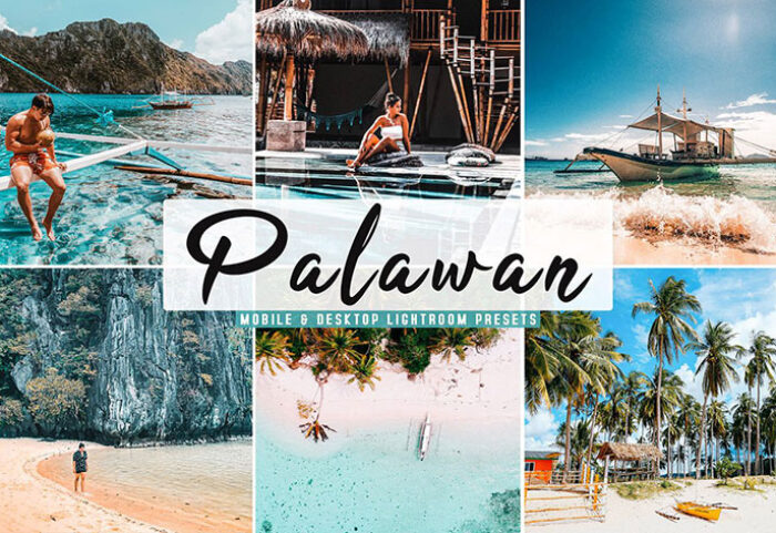 پریست لایت روم و Camera Raw و اکشن تم پالاوان Palawan Mobile And Desktop Lightroom Presets
