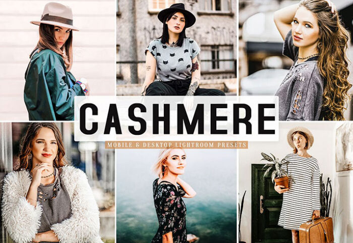 پریست لایت روم و Camera Raw و اکشن سینمایی Cashmere Lightroom Presets Pack