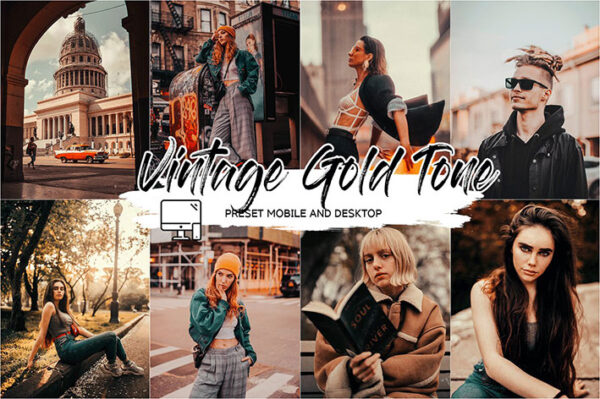 پریست لایت روم و لات رنگی LUTs تم وینتیج Vintage Lightroom Preset And LUT