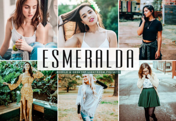 پریست لایت روم و پریست کمرا راو تم اسمرالدا Esmeralda Lightroom Presets Pack