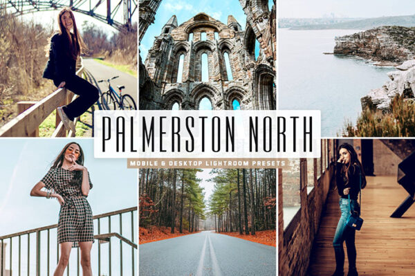 پریست لایت روم و کمرا راو و اکشن تم پالمرستون شمالی Palmerston North Lightroom Presets Pack