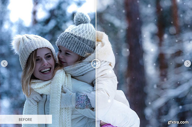 50 پریست لایتروم و براش لایت روم تم برفی Let it Snow Lightroom Presets