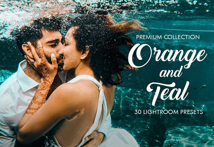 50 پریست لایتروم و براش لایت روم تم پرتقالی Orange and Teal Lightroom Presets