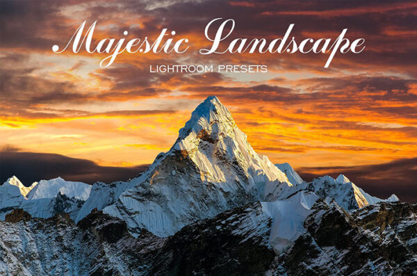 50 پریست لایتروم و براش لایت روم طبیعت باشکوه Majestic Landscape Lightroom Presets