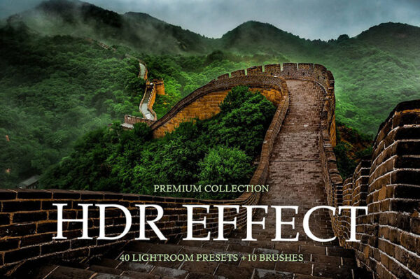 60 پریست لایتروم و براش لایت روم کنتراست بالا HDR Effect Lightroom Presets