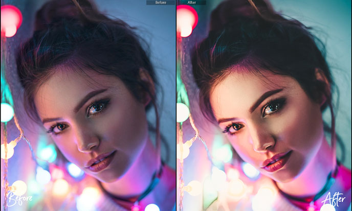 63 پریست لایت روم دسکتاپ و موبایل حرفه ای پرتره Premium Portrait Lightroom Bundle