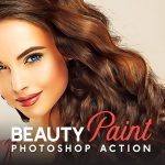 اکشن فتوشاپ افکت رتوش صورت و نقاشی Beauty Paint Photoshop Action