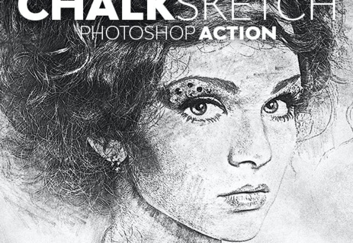 اکشن فتوشاپ افکت نقاشی با گچ Chalk Sketch Photoshop Action