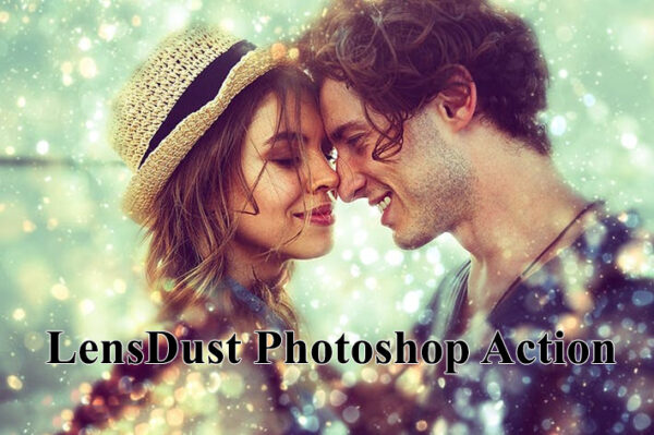 دانلود اکشن فتوشاپ افکت نقاط نورانی LensDust Photoshop Action