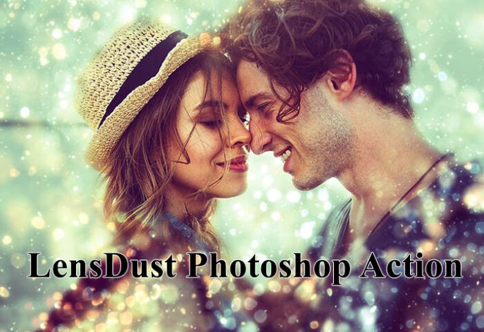 دانلود اکشن فتوشاپ افکت نقاط نورانی LensDust Photoshop Action