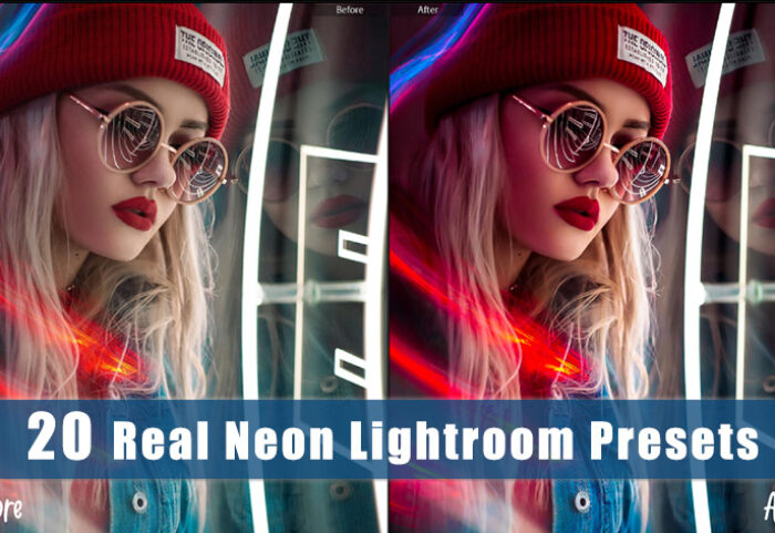 دانلود پریست لایت روم افکت رنگی لامپ نئون Real Neon Lightroom Presets